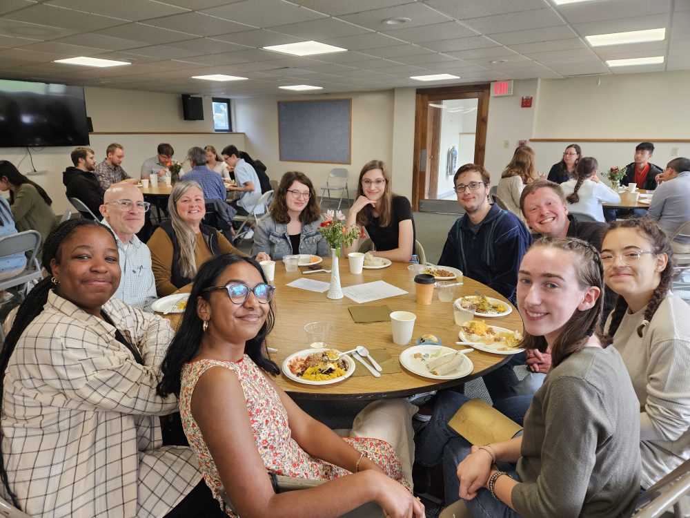 college lunch around round table